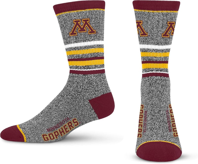 For Bare Feet Men's NFL 5 Star Marbled Crew Sock, 1 Pair